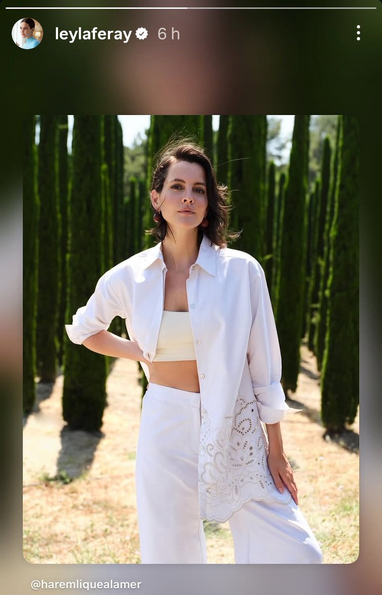 Leyla en sus historias compartiendo la foto de haremliquealamer en Instagram 🥰🥹❤️ #LeylaFeray