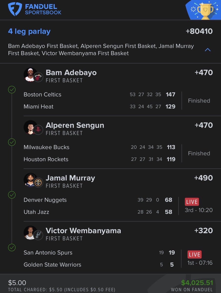 YEAHHHHBUDDYYYY's tweet photo. ALL 4 SLIPS CASHED YESTERDAY🫡
$5➡️4 THOUSAND🧨🤯🤯🤯
$7➡️1 THOUSAND🚀
$5➡️$800🚀

LET’S HAVE ANOTHER 6K+ DAY TODAY 

ONLY $9.99 A MONTH‼️⬇️⬇️⬇️

https://t.co/MJwcguBslt https://t.co/kWLPSR6jka