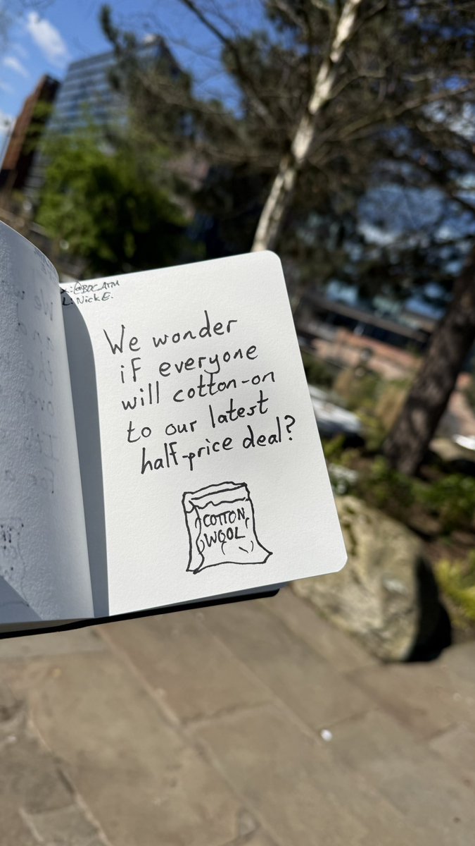 BOC_ATM's tweet image. My 2nd poster to advertise #CottonWool for today’s @OneMinuteBriefs