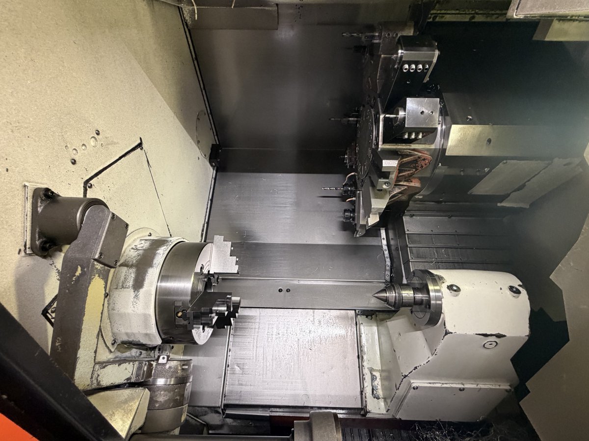 mach4metal's tweet image. CNC Lathe with y-axis MAZAK QTN 250 MY
MACH-ID 9483Make:MAZAKType:QTN 250 MYControl:Mazatrol Matrix NexusYear:2011 
#mazak #cnclathe #yaxis #metalworking #machines #metal