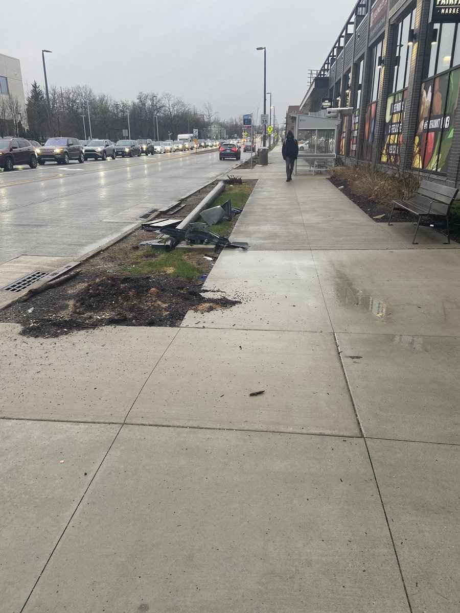 Alec_Turtles's tweet photo. @Griff4CLE6  the corner of East 105th and Cedar has too much to 311. Please have this area repaired.

Also, is there a way to protect light poles on Opportunity Corridor from people’s vehicles? https://t.co/mao7EBNXM4