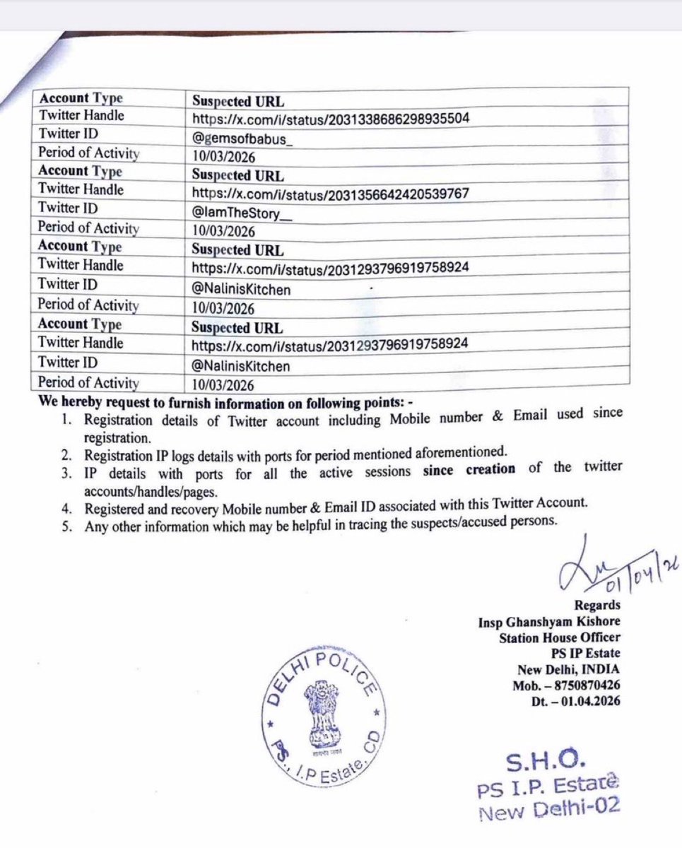 All these handles are facing online FIR by dilli police for highlighting govt failures? 

Any criticism of the govt is resulting in Emergency era like treatment !!

Instead of fixing wrongs , 56 inchiyas  Sarkar is filing cases on citizens  &amp; demanding their personal details ..