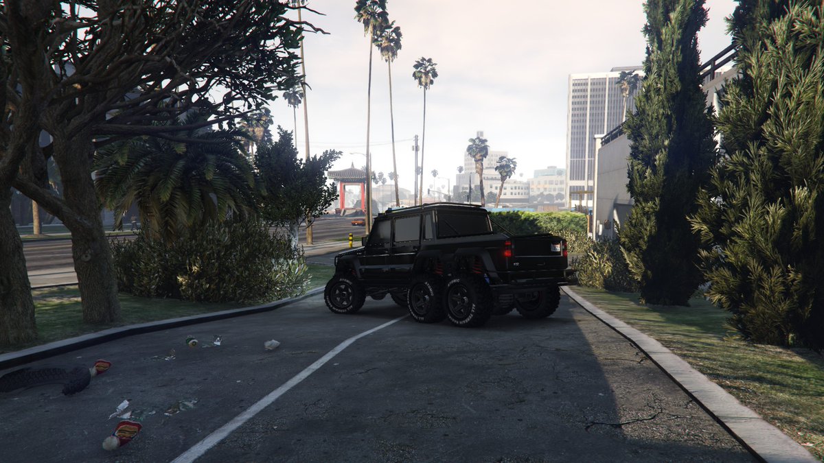 LxzyD's tweet photo. Soft hearted with anger issues 

the Benefactor Dubsta 6x6 is pick-up truck that I wish had a remodel or just more modification to it 

based on the : The Mercedes-Benz G63 AMG 6x6
#dubsta #offroad #mercedes #rockstar

https://t.co/MO0Asw3qLJ https://t.co/YnVFUO80lM