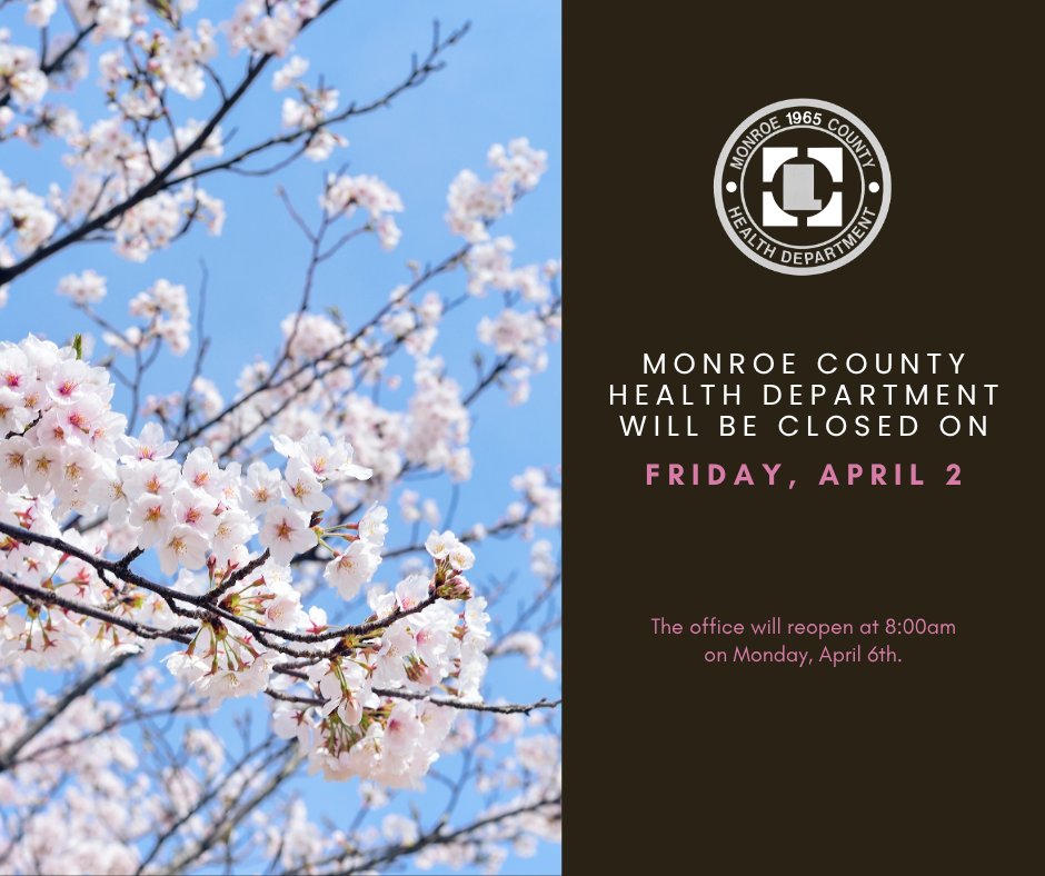 Monroe County Health Department tweet media