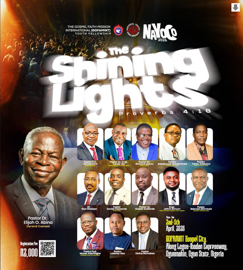 gofaminthq's tweet photo. IT’S TIME!!!
NAYOCO 2026 is here — where light shines and lives are transformed
This is your moment… don’t miss it!
#NAYOCO2026
#TheShiningLights
#GYF
#GSF
#GCF
#GOFAMINT https://t.co/xnWdxq29jR