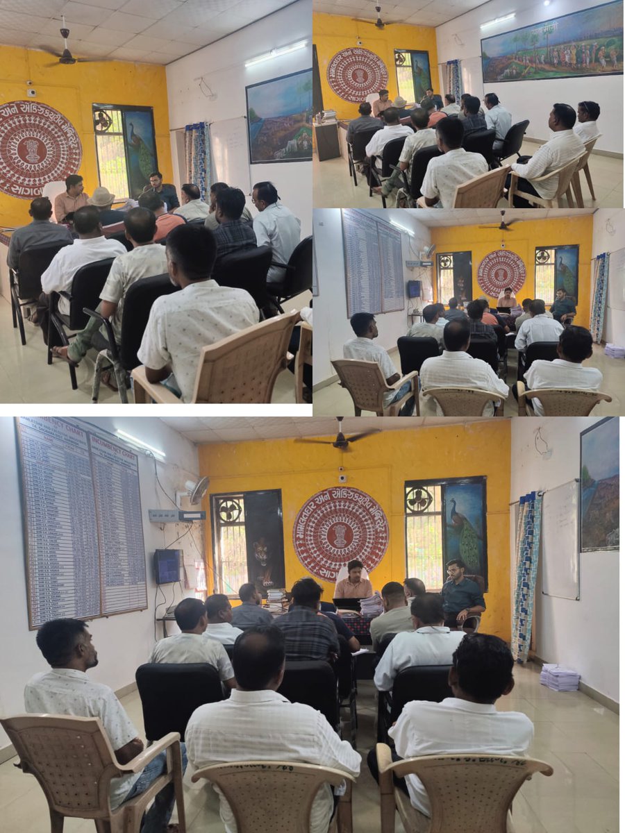 mamsagbara's tweet photo. આજ રોજ સાગબારા તાલુકા ખાતે હોટલ સંચાલકશ્રીઓની મામલતદાર સાહેબના અધ્યક્ષ સ્થાને મિટિંગ લઈને જરૂરી સુચના આપવામાં આવી.@CollectorNar https://t.co/EmEPiglzy4