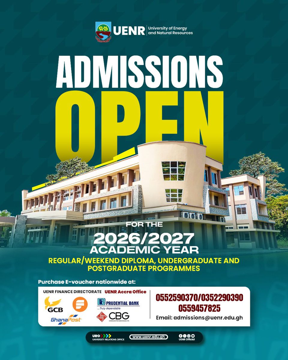 IntUenr's tweet photo. Admissions are now open to all undergraduate and postgraduate students #uenrishome #iro #gh #admission https://t.co/YGMUP6ebx0