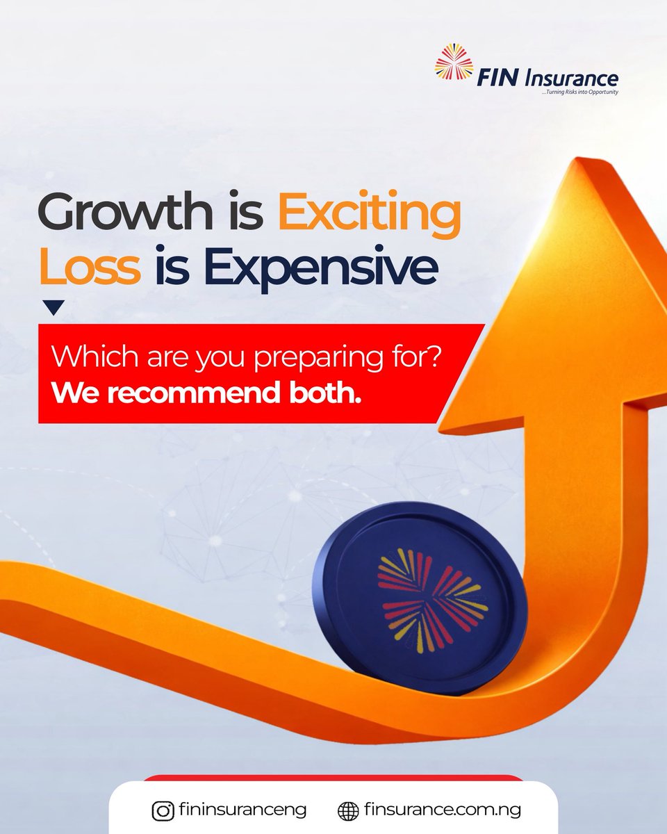 Fininsuranceng's tweet image. Growth is exciting.
Loss is expensive.

Which are you preparing for?

The smartest move is to prepare for both.

#growthmindset #smartdecisions #wealthbuilding #businessstrategy #FINInsurance