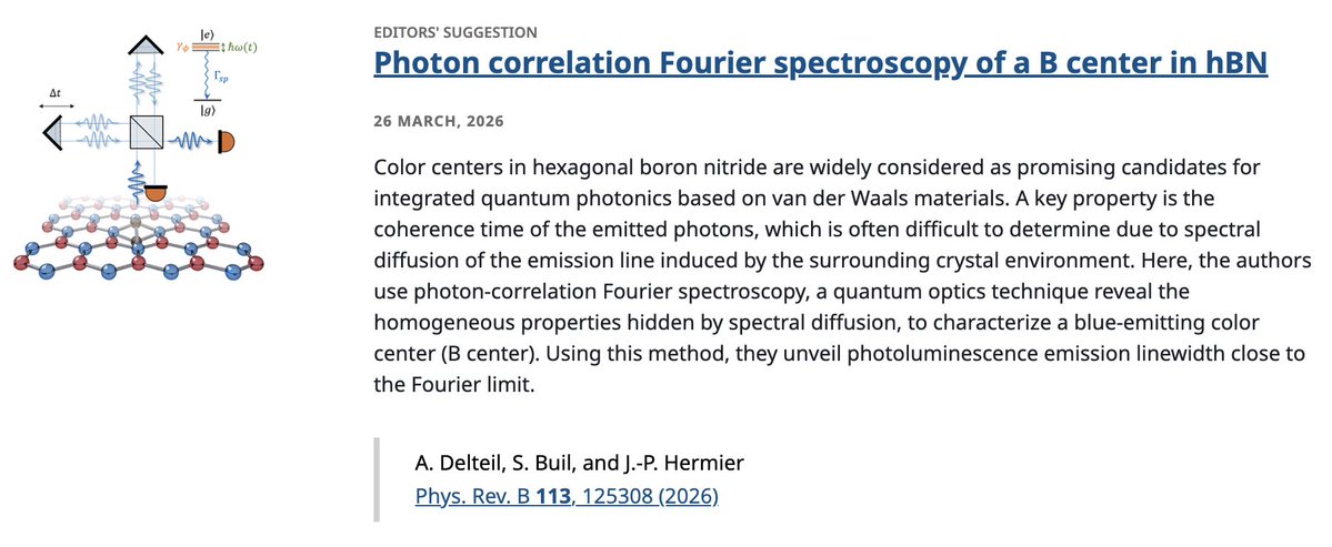 Physical Review B tweet media