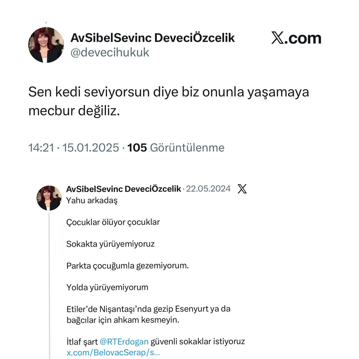 zeyyerinde1's tweet photo. #Esenyurt Regnum Sitesi’nde yönetimde olan bir avukatın paylaşımları ortada.
“Camdan atarım” diyebilen biri, şimdi de imza toplayıp kedileri toplatmakla uğraşıyor.
Açık konuşayım:
Bu iş öyle basit bir “laf” değil.
Ortada açıkça tehdit var.
Türk Ceza Kanunu’nda bunun karşılığı da var.
Bir avukatın bunu bilmesine rağmen bu dili kullanması, olayı daha da ağır yapıyor.
Ben de soruyorum:
Bu rahatlık nereden geliyor?
Arkasına kimi alıyor da bu kadar rahat konuşuyor?
Daha önce de benzer söylemleriyle gündeme gelmişti.
Demek ki hiçbir şey değişmemiş.
@istbarohhaklari @Av_Nurmese @erincsagkan @barolar
Meslek dediğiniz şey böyle temsil edilmez gereği yapılmalı.
Biz de normalleştirmeyeceğiz.
@devecihukuk sen kimsin?
#SokakHayvanlarıSahipsizDeğil