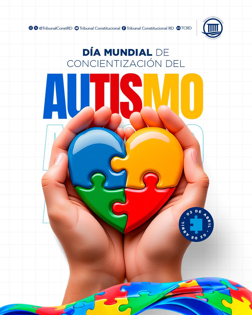 TribunalConstRD's tweet image. Conmemoramos el Día Mundial de la Concienciación sobre el Autismo, una fecha que busca visibilizar a las personas con trastorno del espectro autista (#TEA) y promover el respeto y la garantía de sus derechos.