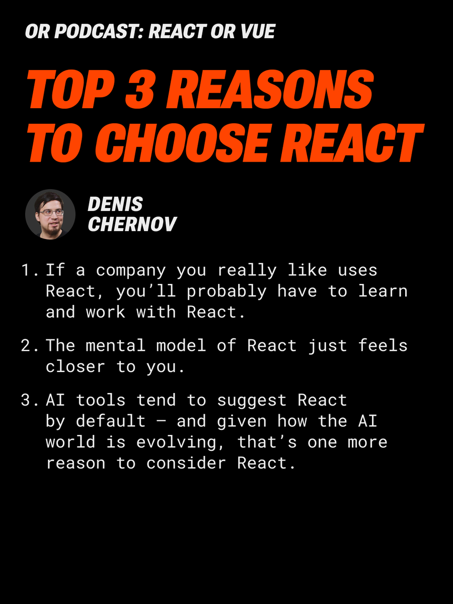 evronecom's tweet photo. Evrone brought together experts to discuss what’s better – React or Vue. Check out the cards: https://t.co/v2PYktROIC