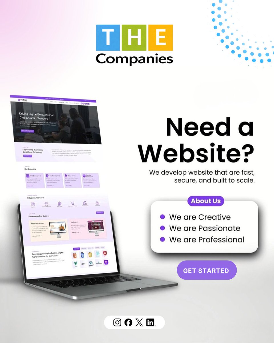 the_companiess's tweet image. Need a powerful online presence? 🚀
We build fast, secure, and scalable websites that help your business grow. Let’s turn your ideas into reality!
#WebDevelopment #WebsiteDesign #DigitalSolutions #StartupBusiness #BusinessGrowth #TechCompany #WebDesign #UIUX #OnlinePresence
