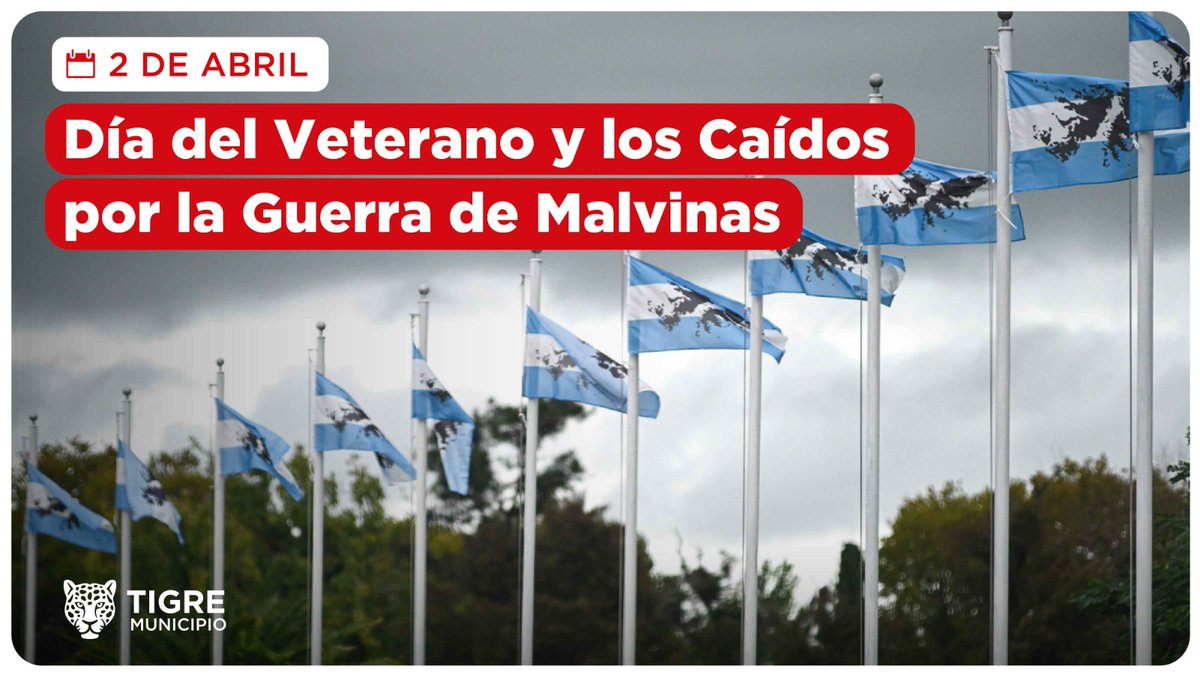 Hoy, #2DeAbril conmemoramos el Día del Veterano y de los Caídos en la Guerra de Malvinas, en el conflicto bélico que tuvo lugar en 1982 entre Argentina y el Reino Unido por la posesión de nuestras islas Malvinas, Georgias del Sur y Sandwich del Sur. 🇦🇷