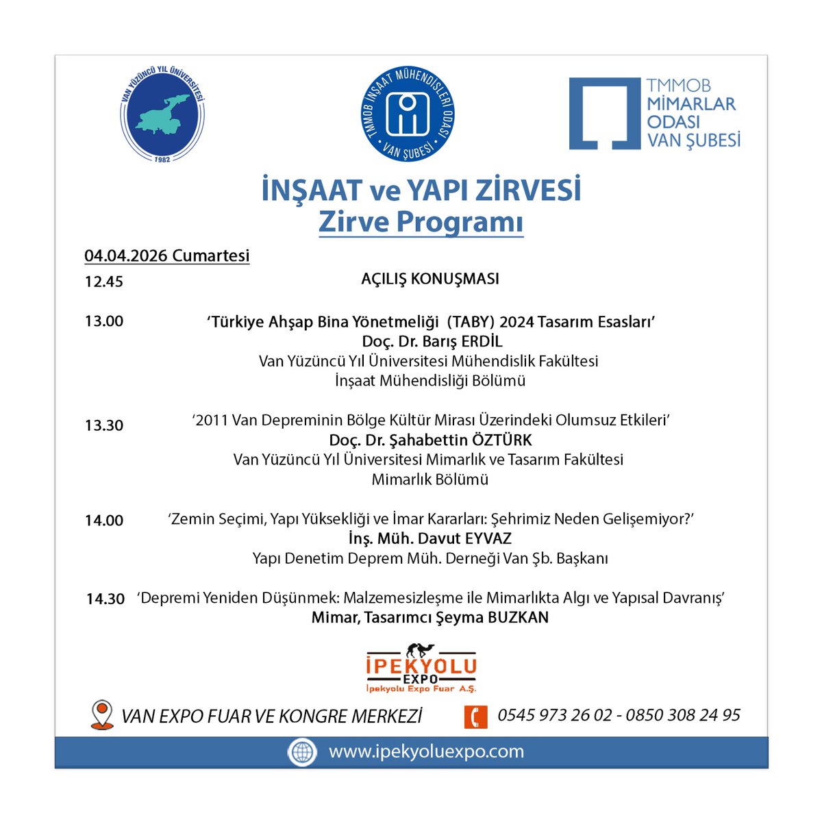 İnşaat Mühendisleri Odası Van Şubesi tweet media