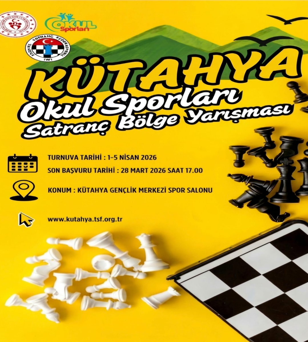 AYDEM Fen Lisesi Denizli il birincisi olan satranç takımımız, Kütahya da düzenlenen bölge turnuvalarında. Öğrencilerimize başarılar dileriz. <a href="/tcmeb/">Millî Eğitim Bakanlığı</a> <a href="/denizlimem/">Denizli İl Millî Eğitim Müdürlüğü</a>  <a href="/emre_caliskan/">Emre Çalışkan</a> <a href="/bakityusuf/">Yusuf Bakıt</a>