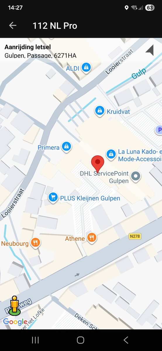 112 melding Aanrijding vermoedelijk met letsel in Gulpen