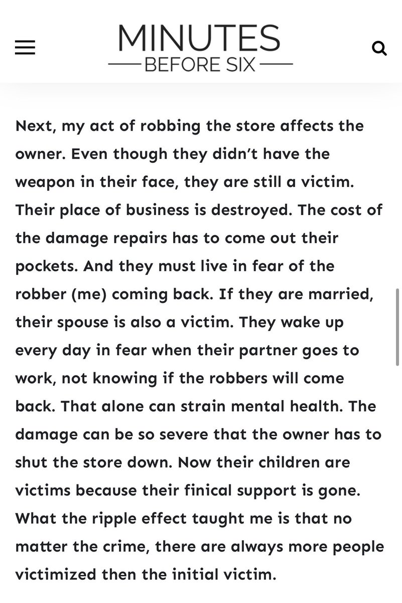 Minutes Before Six tweet media