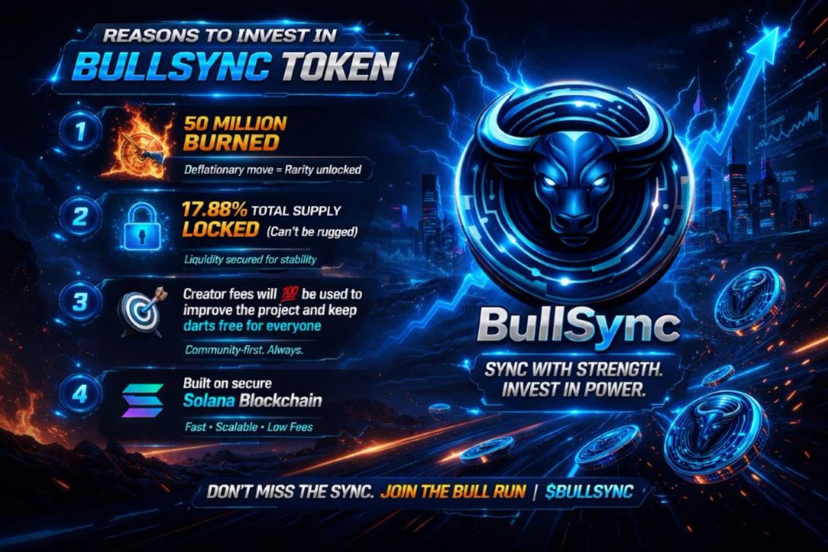 NEW updated Tokenomics of BullSync 🎯

As we have locked an additional 10% of the total supply a few days ago, our decision was to give more reasons to buy the Bullsync token, keeping your money safe and secure 🔐

This move strengthens trust within the community and reinforces