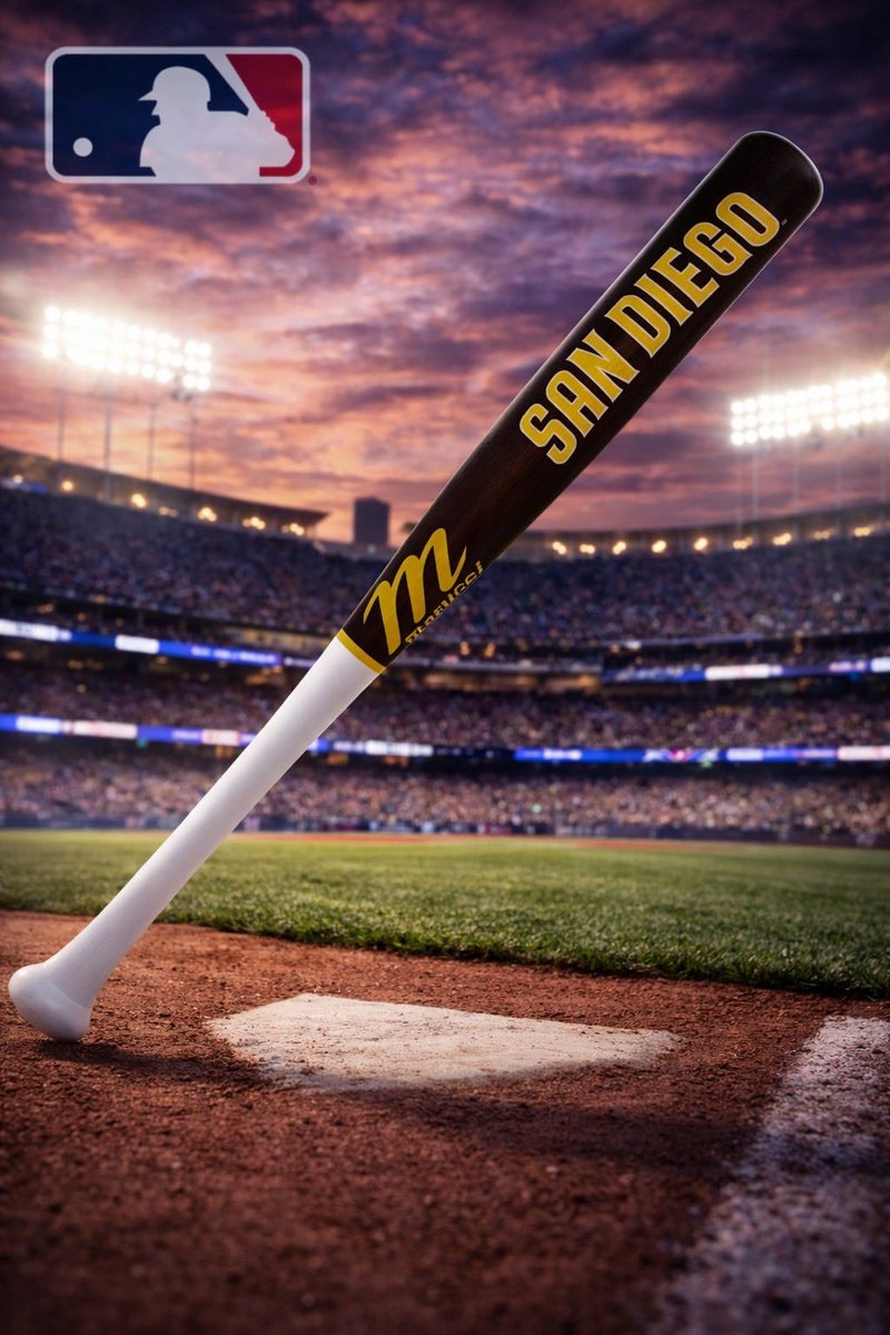 📣発売中！MLB Designバット2026✨
サンディエゴ・パドレス
軟式木製、実打可能⚾️✨

📌商品情報
サイズ : 
82.5cm／約670〜740g
83.5cm／約670〜740g

#MLB #SanDiegoPadres  #野球 #木製バット #パドレス