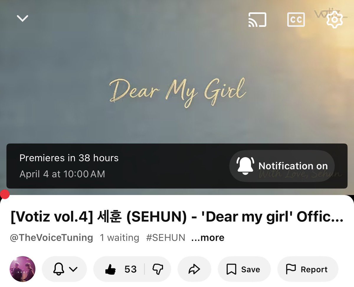 น้องเซฮุนส่งลิงค์พรีเมียร์ ปล่อยเพลง Dear My Girl เพลงโซโล่ซิงเกิล วันเสาร์นี้เที่ยงเกาหลี 10 โมงไทย!!!!! แม่แม่เตรียมทิชชู่ โฮรรรรรรรร วันนี้ที่รอคอย 😭😭😭😭😭😭😭😭😭😭😭😭😭😭😭😭