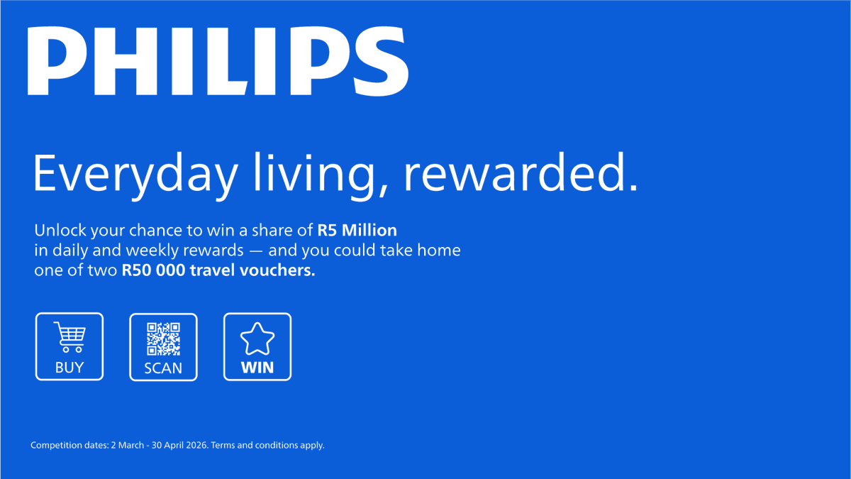 PhilipsHomeSA's tweet photo. Still thinking about it?

Every day is another chance to win; daily, weekly, and a final grand prize! Enter before 30 April 2026.

Ts &amp; Cs apply: https://t.co/YniNSeueJ9

Don’t miss your moment!

#PhilipsLifestyle #PhilipsHome #EverydayLivingRewarded https://t.co/xsjxACgcwL