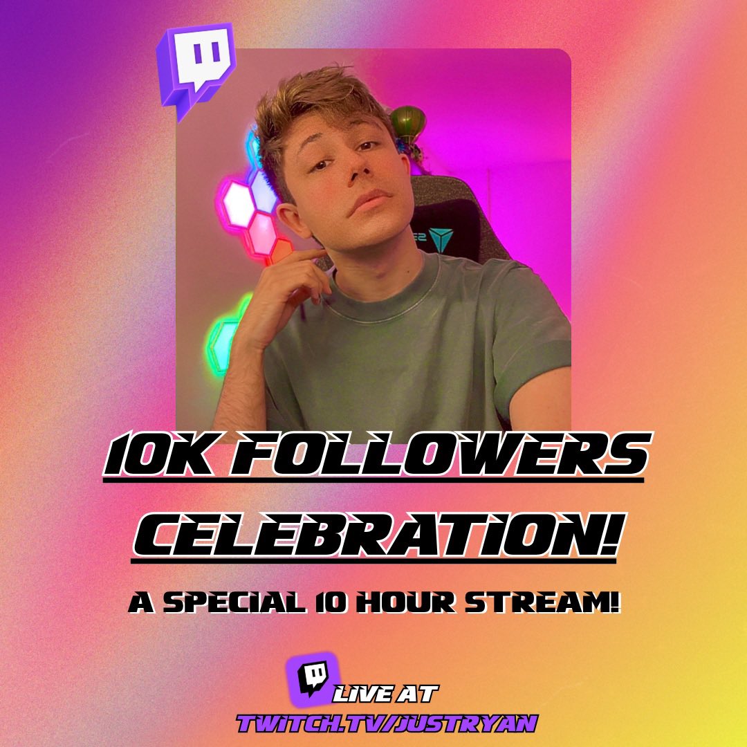 This Friday! 💜 woo! Woo! 

Only at: twitch.tv/justryan