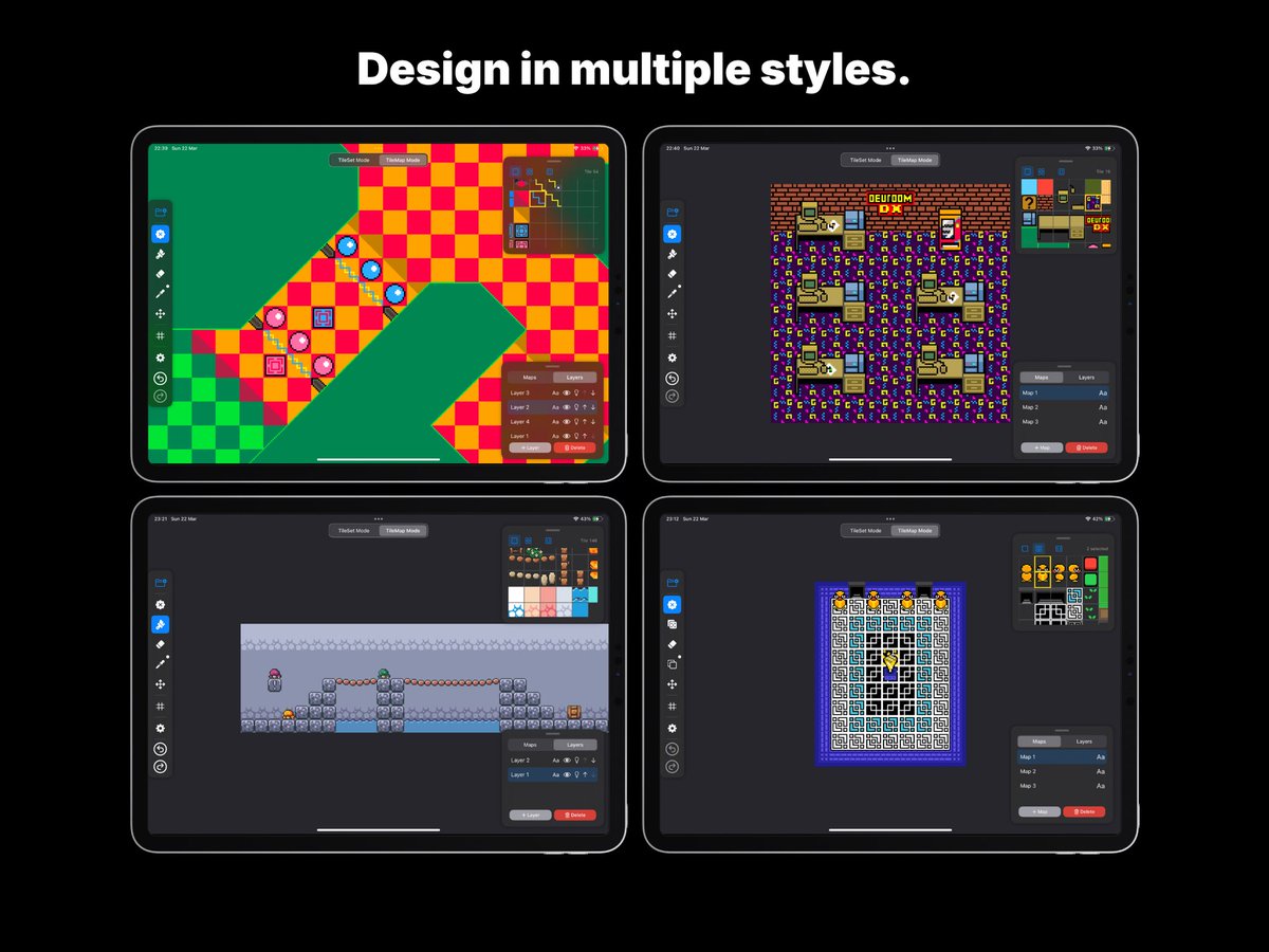 LiamRogersDev's tweet photo. 🔥 TILEPIX UPDATE V1.92 🔥

There is now an integrated recording function accessible via the settings menu allowing you to export the complete creative process in video form

https://t.co/fNUk6MXTmN https://t.co/57Sh8wLFit