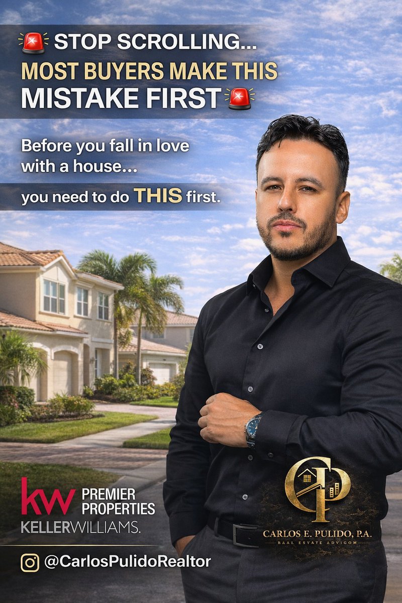 CarlosPulidoRE's tweet image. 📩 DM me the word “READY”
and I’ll connect you with a trusted lender and walk you through the next steps so you’re prepared when it matters most.

#CarlosPulidoRealtor #MiamiRealEstate #HomeBuyingTips