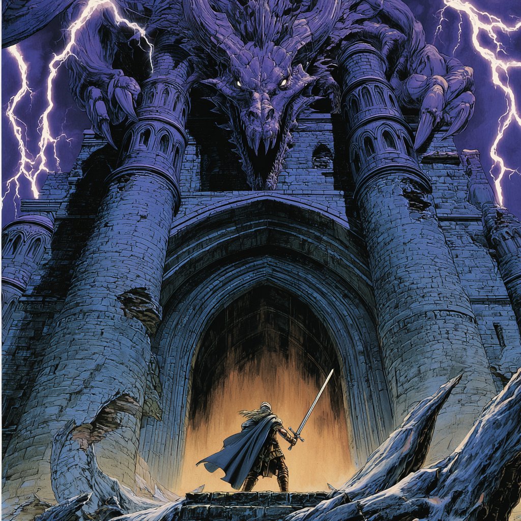 Artedeingenio's tweet image. Epic fantasy styles in Midjourney always get me:

--sref 1679064191

This is detailed European comic style (inked linework + painterly color), very close to Moebius (in its color treatment and atmosphere) and Enki Bilal (in the cool palette and dramatic tones), but leaning more