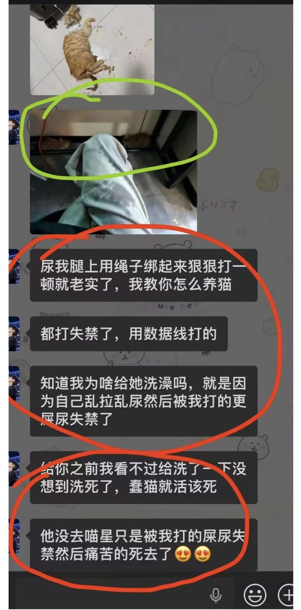 A couple in China pretended to adopt kittens.
Then tortured them.

They are university students.

One died.
Another was severely injured.

They even demanded money from the original owner.

This is not an isolated incident.
This is what happens when there are no real