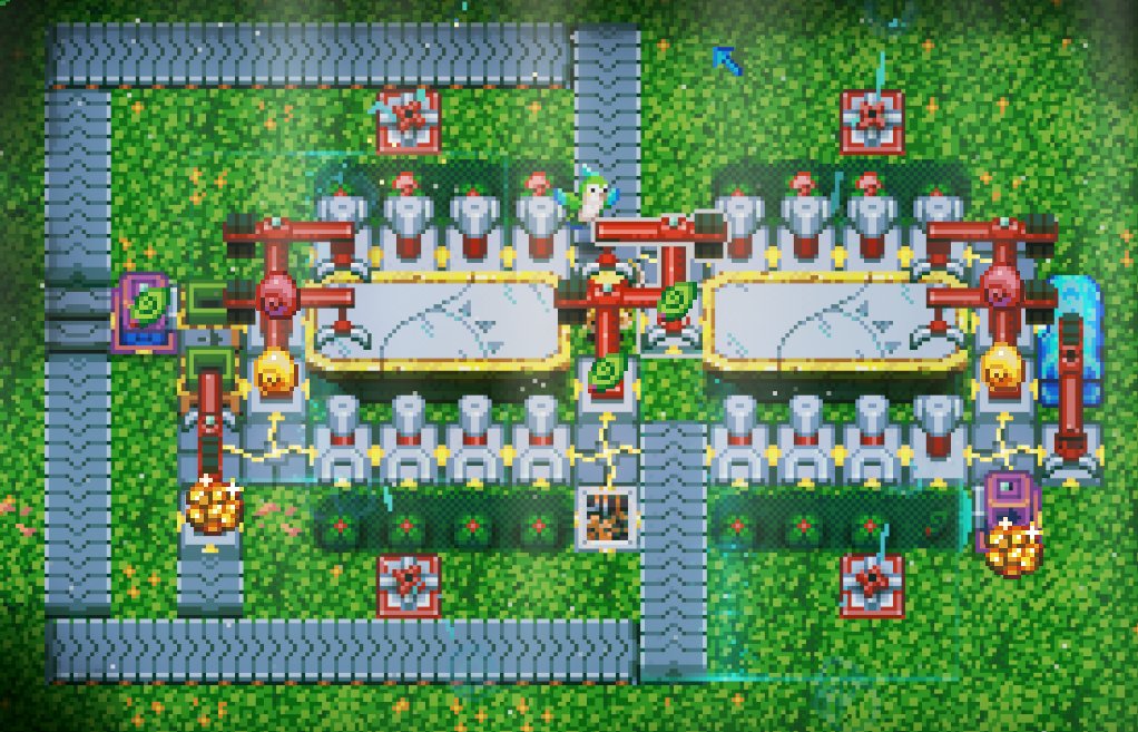 Auto crop farm without seed oversupply.
 #corekeeper