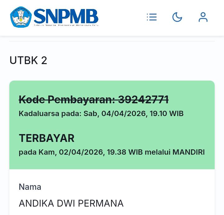 Dika²⁶ #LolosSNBTUNPAD26 tweet media