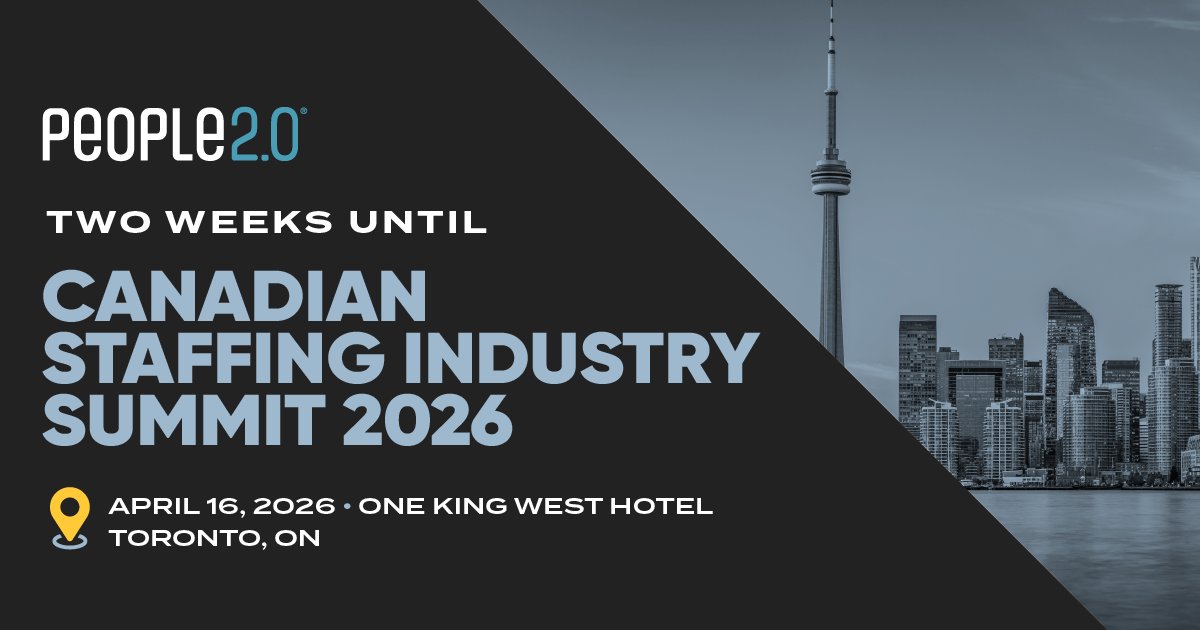 2 weeks until the Canadian Staffing Industry Summit 2026!

We’ll be in Toronto talking growth, expansion, and compliance strategies for staffing agencies.

Book time with us: hubs.ly/Q046BFQZ0