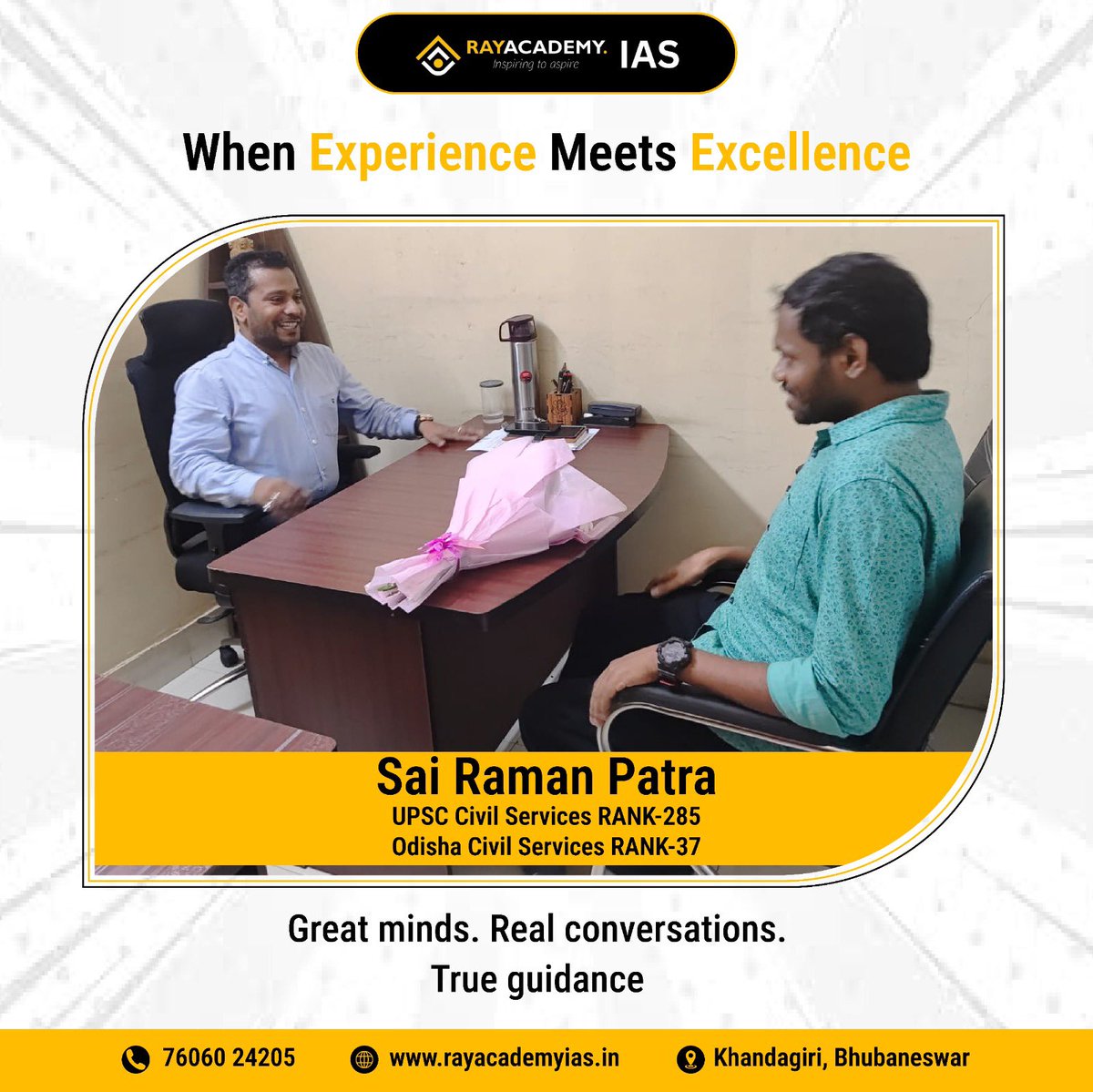 rayacademyias's tweet photo. IAS Topper from #Odisha Sai Raman Patra  Rank 285, UPSC CSE 2025 at #RAYACADEMY https://t.co/uZ5eN1VgrX