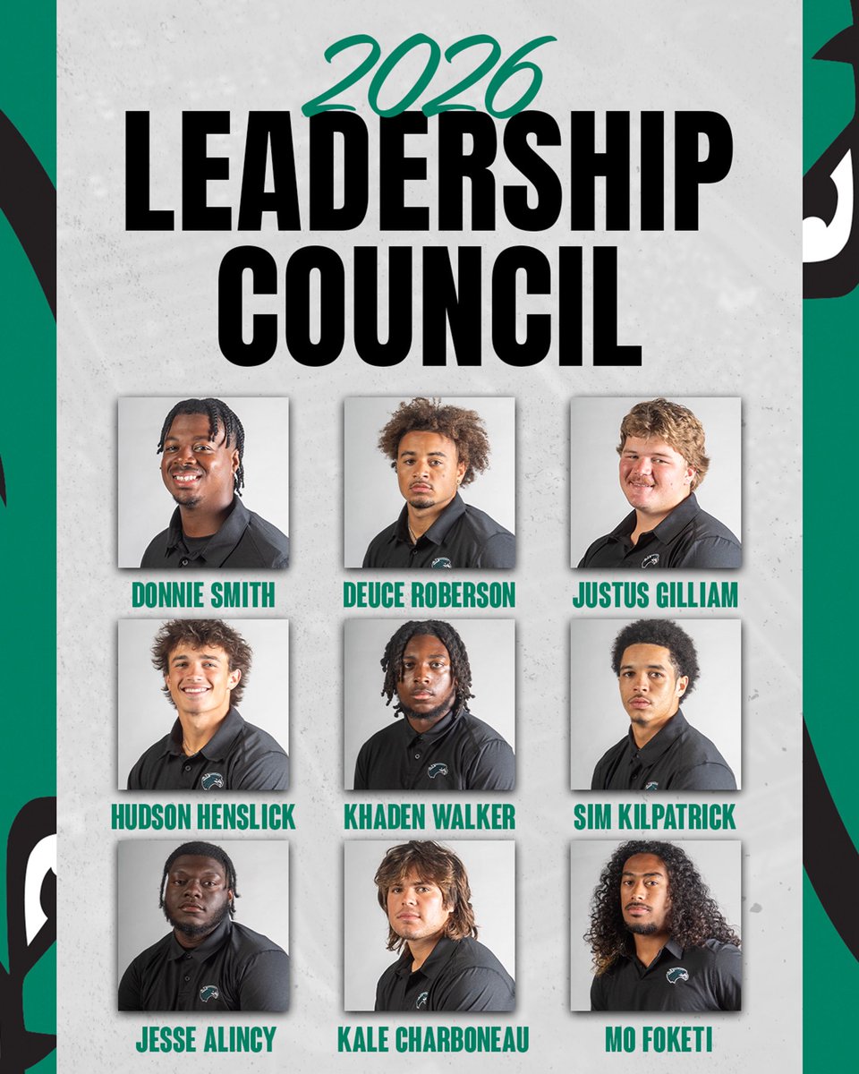 NSU_Football's tweet image. Our leaders for 2026 👏🔥🦅

#GRIT | #ChampionshipRun