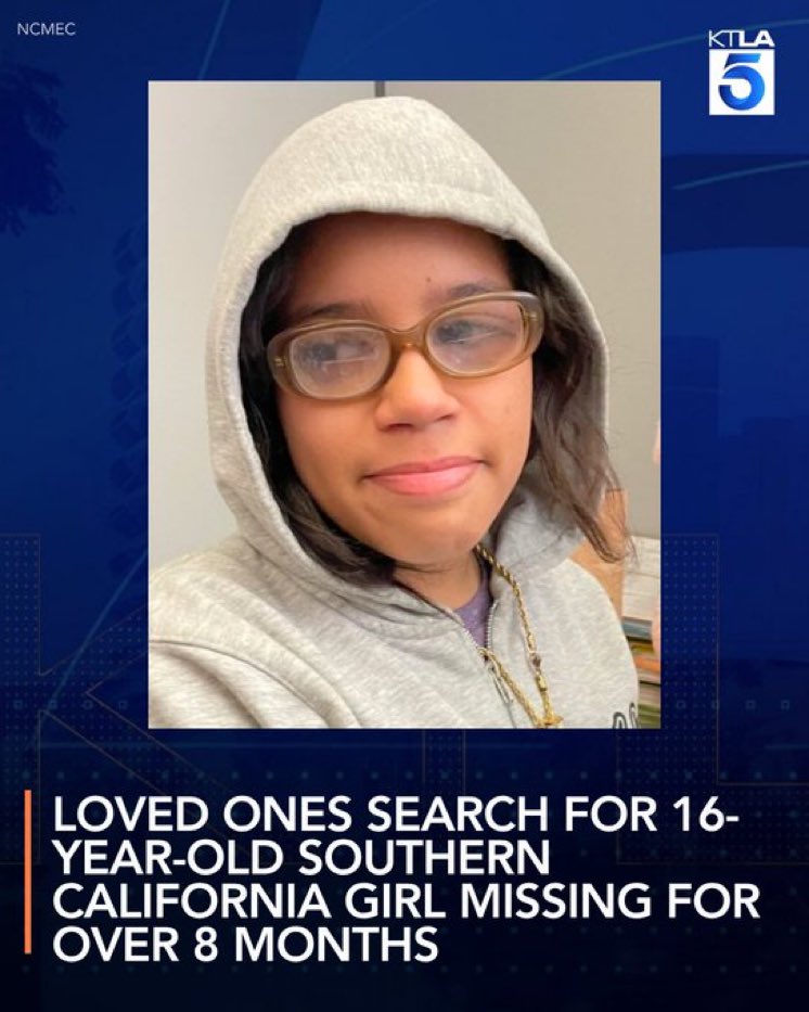 AngelsBokenHalo's tweet image. ‼️ATTENTION SOCAL‼️
This teen has been missing 8 MONTHS! 
#HelpFindMe #MissingChild
