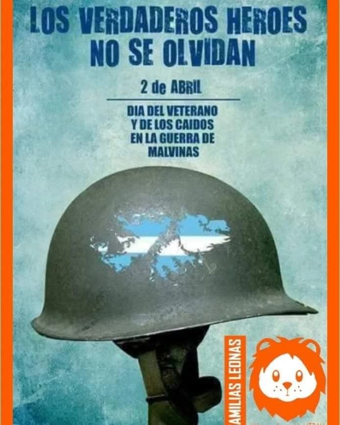 4️⃣4️⃣ AÑOS DE MALVINAS.
✅LA MEMORIA ES UN ACTO DE DEFENSA DE LA SOBERANÍA  NACIONAL.🇦🇷
🧡NUESTRO MAYOR RESPETO Y AGRADECIMIENTO  A LOS HEROES VETERANOS DE MALVINAS .