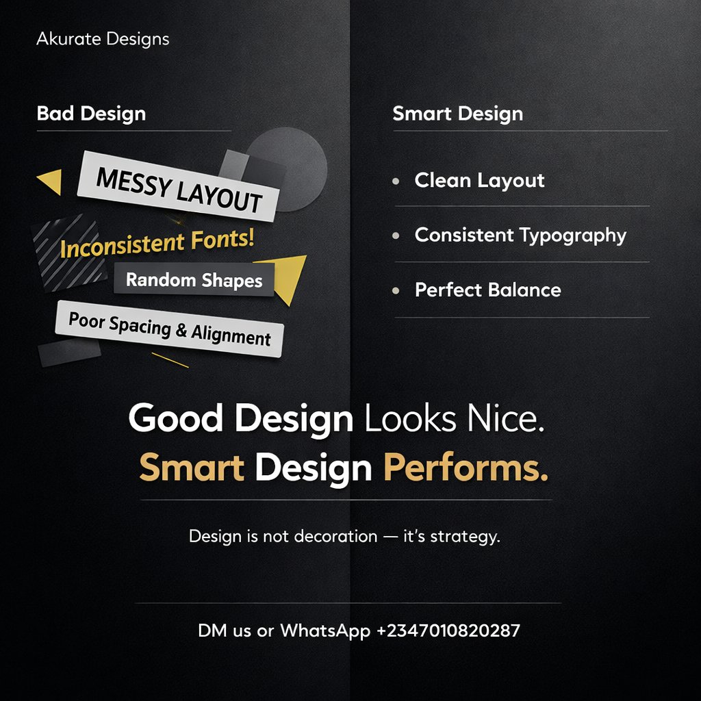 toomeydev's tweet photo. Good design looks nice.
Smart design performs.
Most brands focus on aesthetics.
We focus on results, structure, and clarity. https://t.co/lLQqSkUlvQ