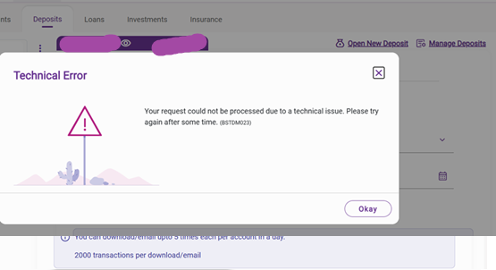 rahulseth01's tweet photo. @TheOfficialSBI @OfficialSBICare  Facing issues downloading previous FY deposit account statements. Please look into this and resolve quickly. https://t.co/LedzYTSPYw