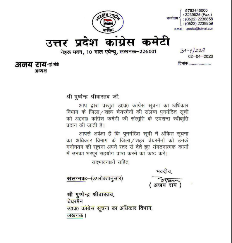 UP Congress tweet media