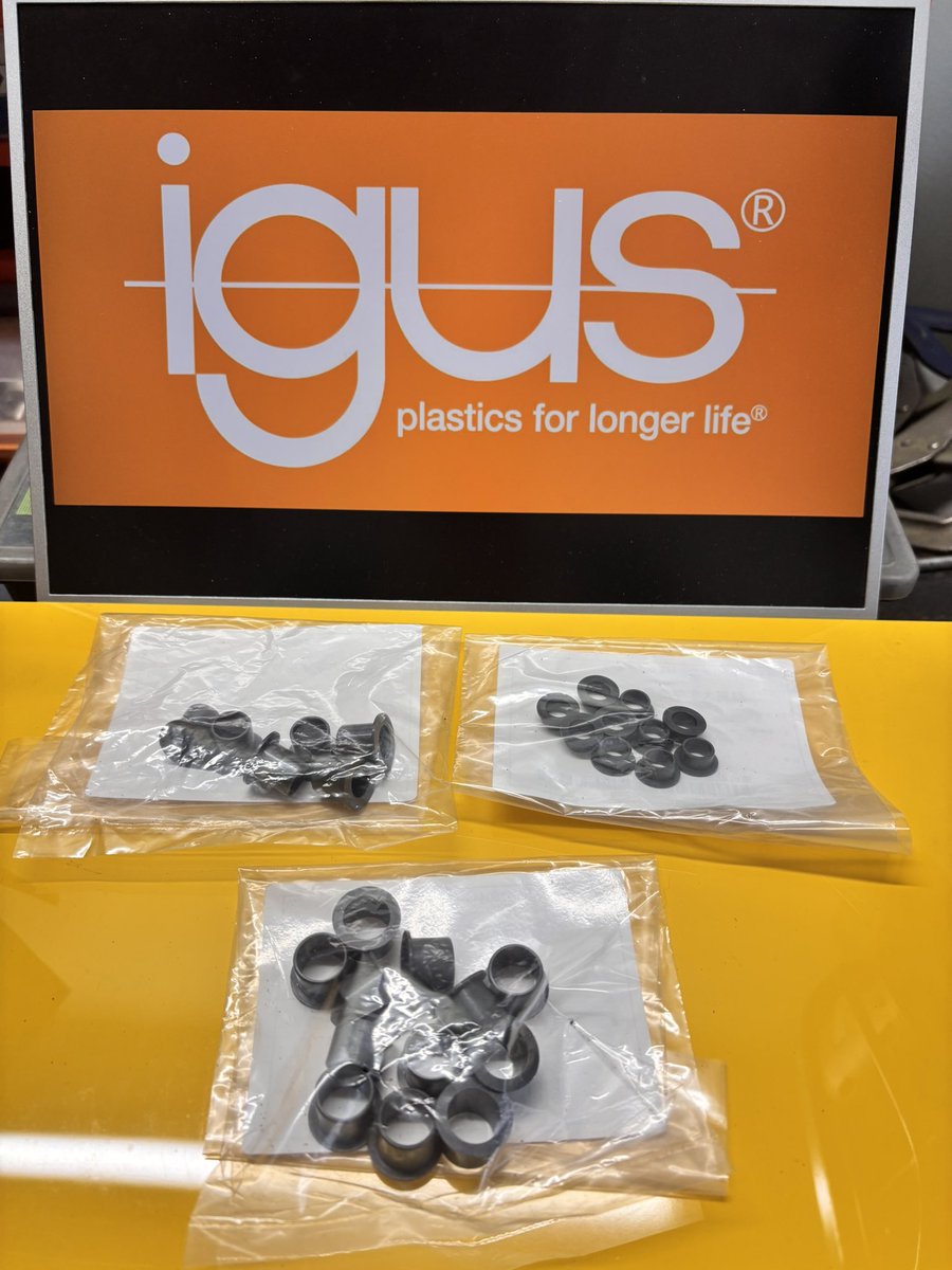 GUFormulaTeam's tweet image. イグス株式会社(igus)様より、樹脂軸受の提供のご支援をいただきました。
いただいた軸受は、操作系部品の軸受としてマシンに使用させていただきます。
多大なるご支援、誠にありがとうございます。
今後ともよろしくお願いいたします。

#学生フォーミュラ #群馬大学 #igus #イグス株式会社様