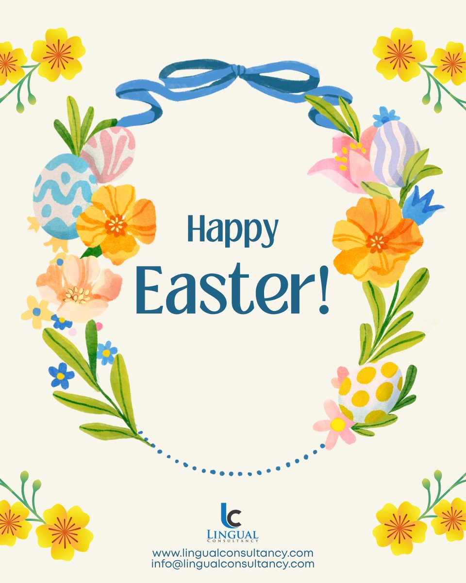 LingualC's tweet photo. Wishing you a joyful and peaceful Easter filled with hope, renewal, and new beginnings. Happy Easter!

#happyeaster #easter2026 https://t.co/f9hclsTU5w