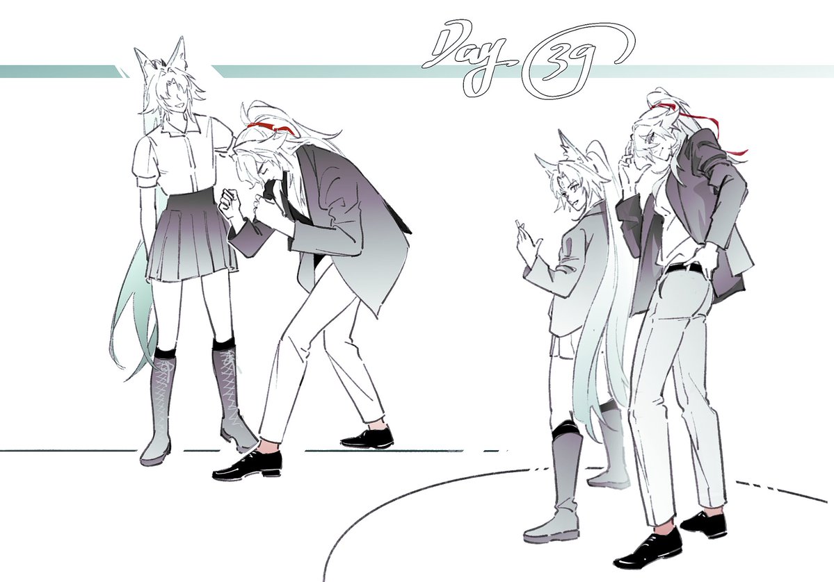 wanwan__ff's tweet image. #Jingyuan #Feixiao 
I just found some old sketches I never shared…
 I really love these two generals🥰. Surprisingly, even though JY is much older, but  they give off a weirdly wonderful older sister–younger brother vibe in different outfits.