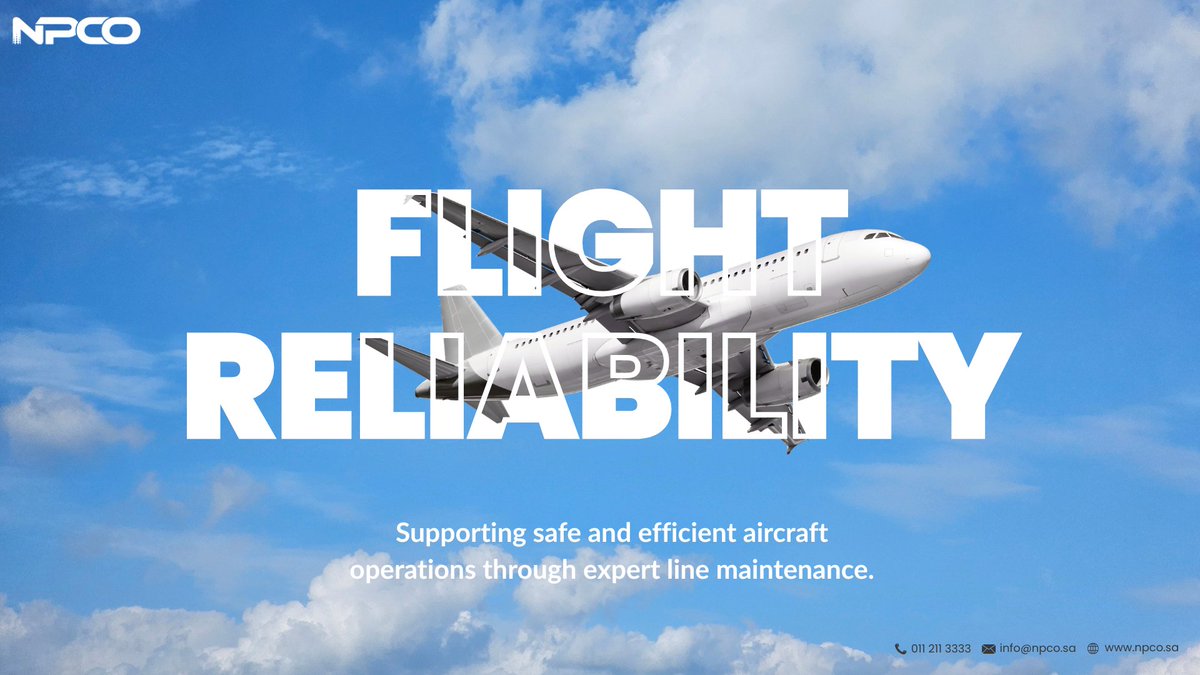Flight reliability starts on the ground
At NPCO, expert line maintenance keeps every flight ready.

#NPCO #LineMaintenance