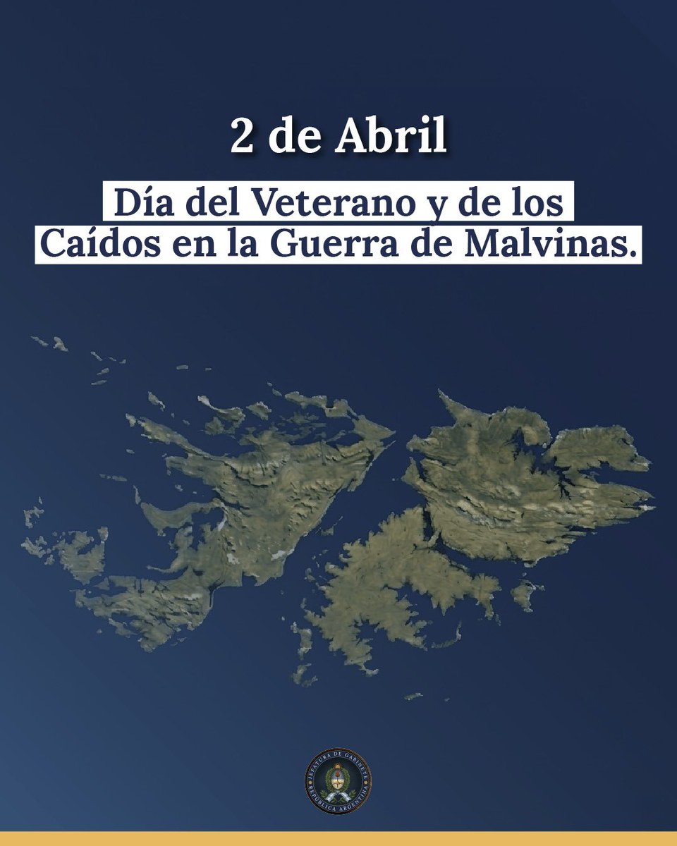 A 44 años de la Guerra de Malvinas, honramos a nuestros veteranos y a los 649 compatriotas que con valentía y sacrificio dieron su vida por la Patria.

La gesta de Malvinas permanece viva en nuestra historia y en la memoria colectiva de todos los argentinos como una causa que nos