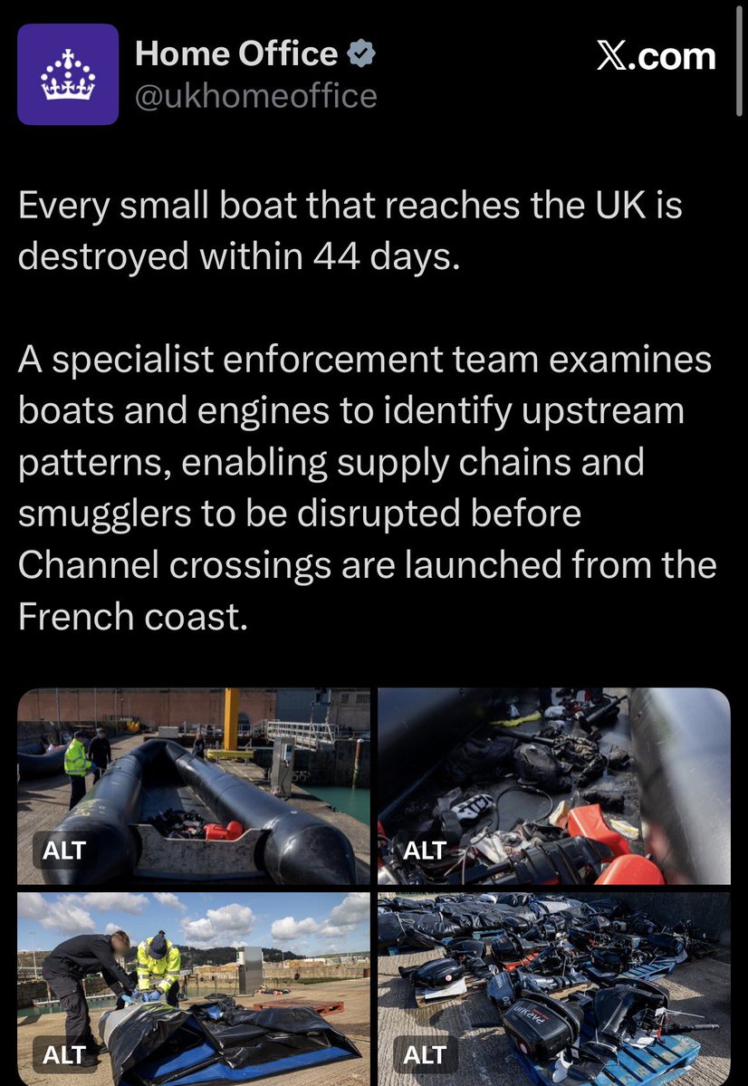 ReformDaily_'s tweet image. 🛑 “Imagine boasting about this” ⬇️ quips Zia Yusuf

The Home Office confirms: “Every small boat that reaches the UK is destroyed within 44 days”

A clear sign of failure - policy after the fact, not control at the border

#ReformUK #Immigration #Accountability