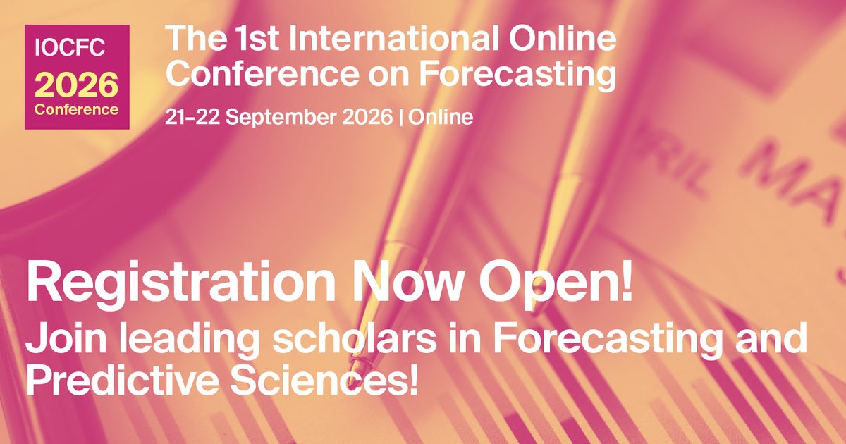 Forecasting MDPI tweet media