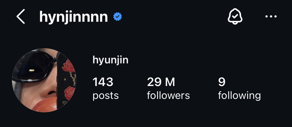 skzchartdata's tweet photo. #Hyunjin has now surpassed 29,000,000 (29M) followers on Instagram!

He is the 2nd fastest 4th Gen Kpop Idol and JYP artist to surpass this milestone.

@Stray_Kids #StrayKids #스트레이키즈 #현진 https://t.co/HU6BZsruTV