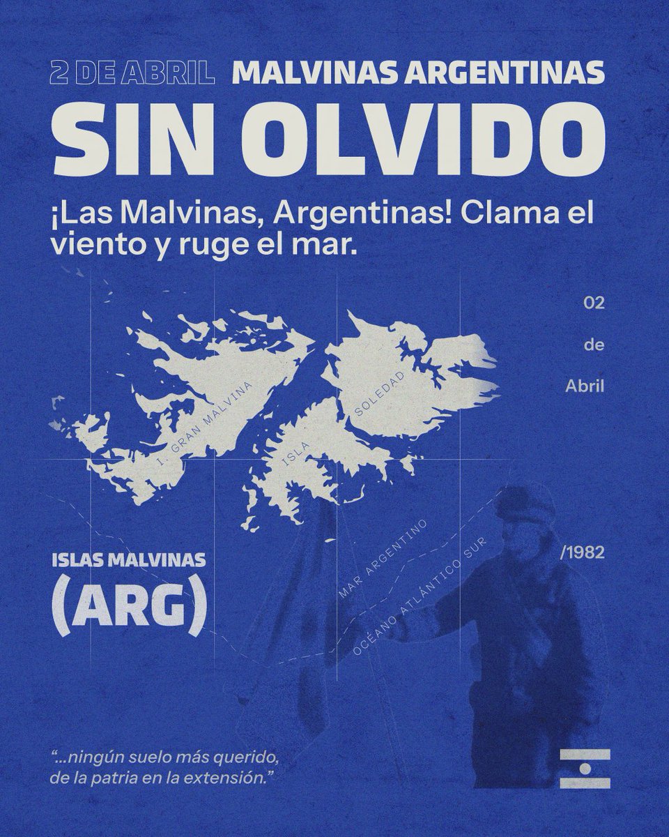 Malvinas es la causa de todo un pueblo, que no olvida a sus héroes -que lo dieron todo por la Patria- ni al usurpador británico que ocupa ilegalmente nuestras islas desde 1833.
Malvinas nos convoca a dar las peleas necesarias para recuperar lo que nos robaron, y a construir una
